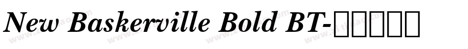 New Baskerville Bold BT字体转换